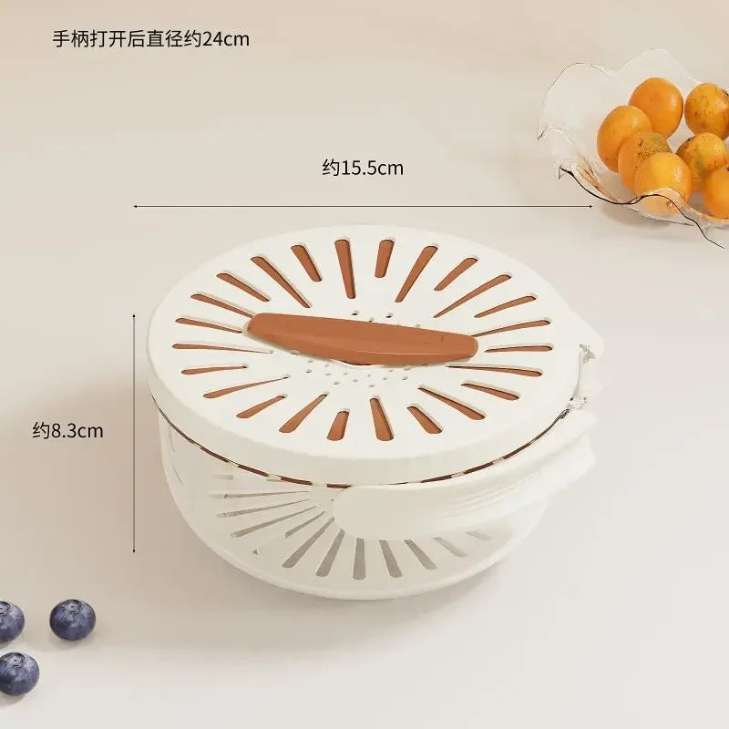 Kitchen Drain Storage Bowl with Lid