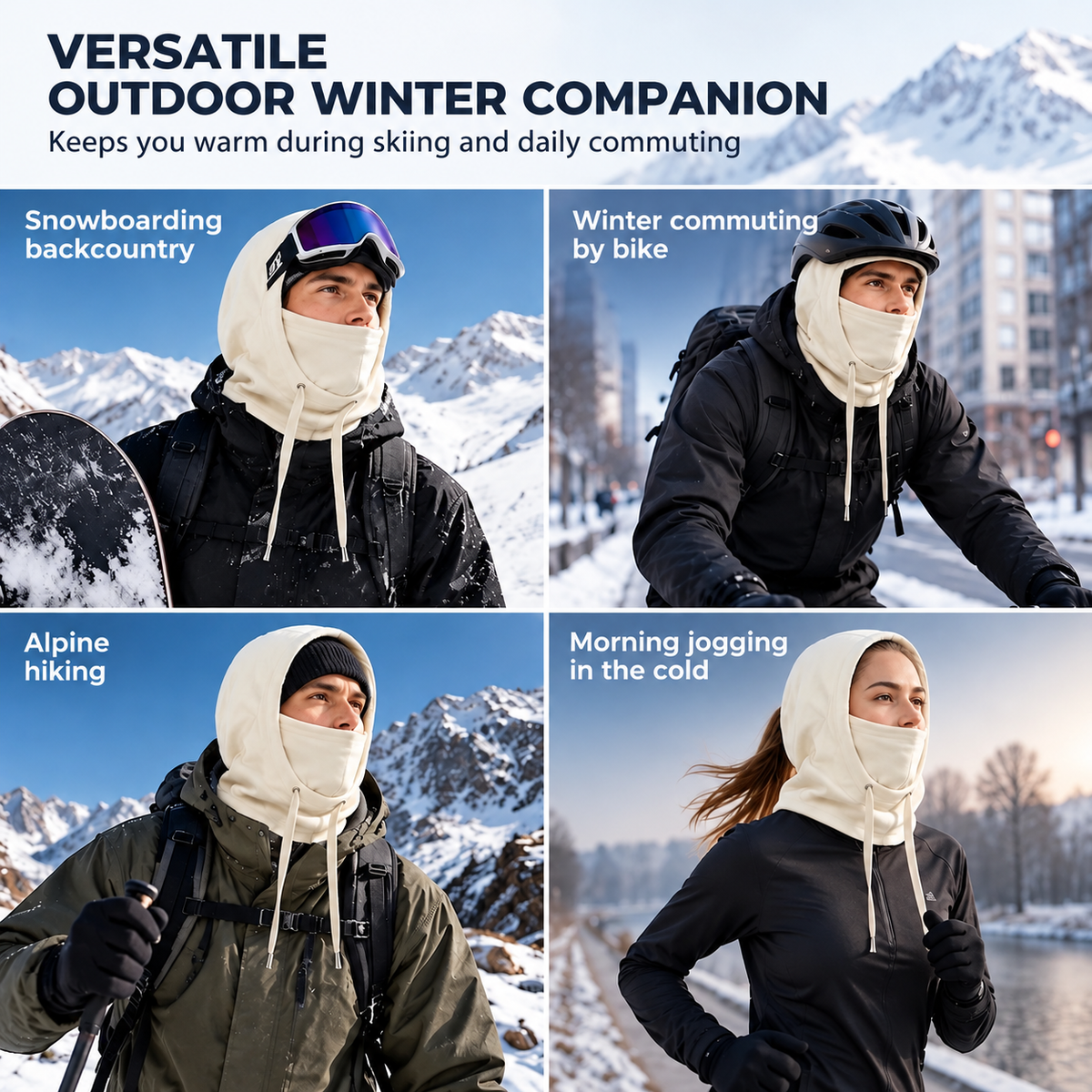 Warm Winter Ski Balaclava for Outdoor Activities