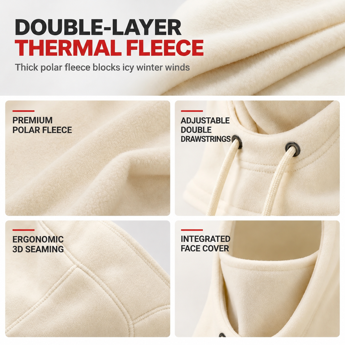 Warm Winter Ski Balaclava for Outdoor Activities
