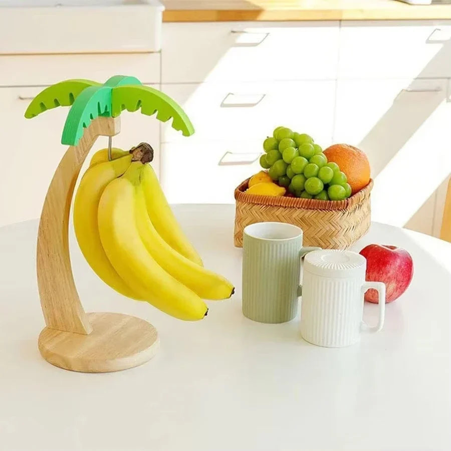 Palm Tree Wooden Fruit Hanger