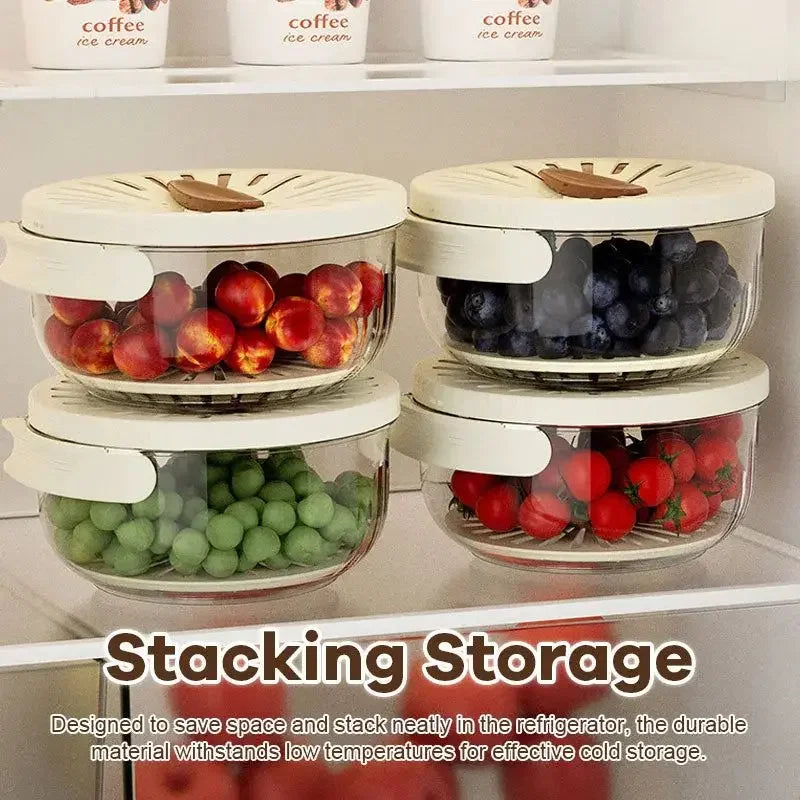 Kitchen Drain Storage Bowl with Lid
