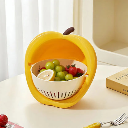 Double-Layer Fruit Wash & Drain Basket