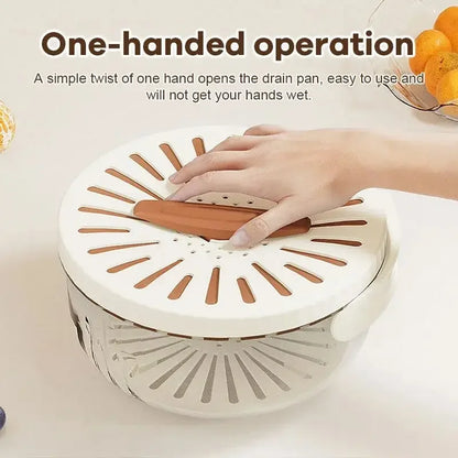 Kitchen Drain Storage Bowl with Lid