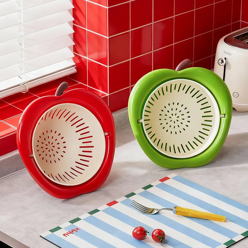 Double-Layer Fruit Wash & Drain Basket