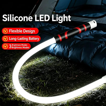 Flexible Rechargeable LED Work Light for Garage Repairs Camping and Emergency Use